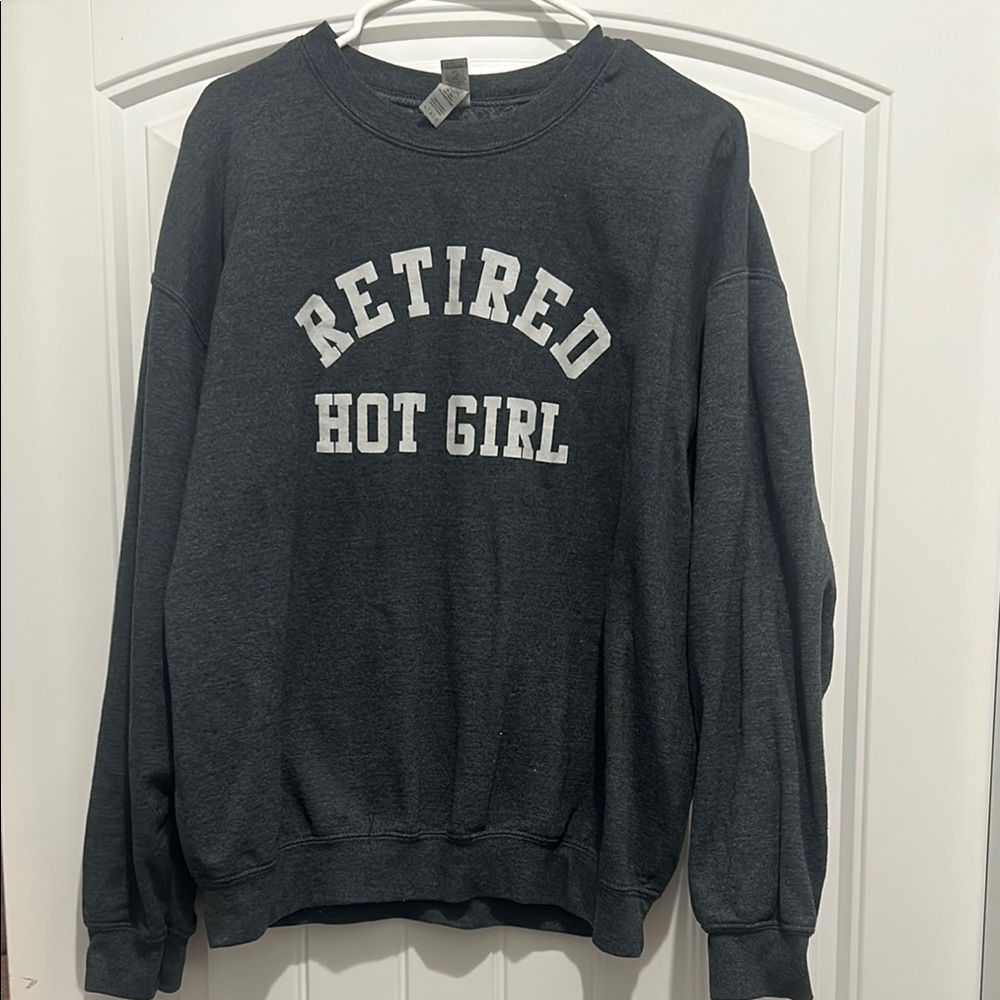 Heather Gray Sweatshirt - Retired Hot Girl